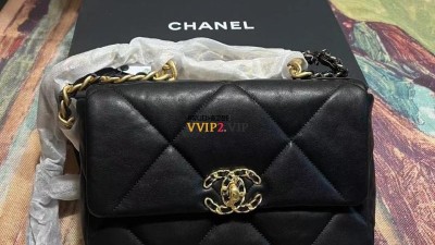 #신공장 샤넬 CHANEL 19백 미듐 나인틴백 제니백 블랙 골드 플랩백 AS1160 SIZE 26*16*9cm 검수사진✔ ☆☆☆☆☆