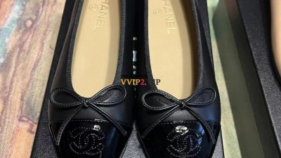 #해피 샤넬 CHANEL 투톤 발레리나 플랫슈즈 G02819 검수사진✔ ☆☆☆☆☆