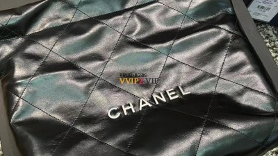 #신공장 샤넬 CHANEL 22백 스몰 숄더백 블랙 은장 스몰 AS3260 SIZE 37*37*7cm 검수사진✔ ☆☆☆☆☆