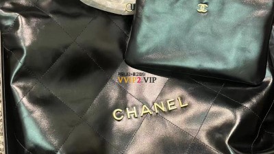 #신공장 샤넬 CHANEL 22백 미듐 숄더백 블랙 금장 미듐 39*42*7cm AS3261 검수사진✔ ☆☆☆☆☆