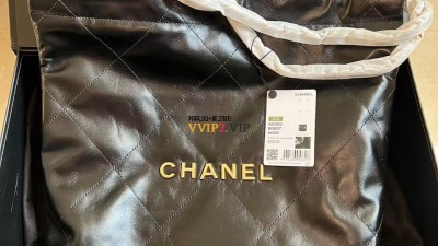 #신공장 샤넬 CHANEL 22백 스몰 숄더백 블랙 금장 스몰 AS3260 SIZE 37*37*7cm 검수사진✔ ☆☆☆☆☆