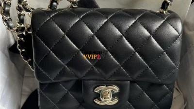 #지존 샤넬 CHANEL 클래식 쁘띠삭 램스킨 샴페인골드 버클 체인 플랩백 AS1786 SIZE 검수사진✔ ☆☆☆☆☆