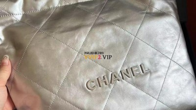 #지존 샤넬 CHANEL 22백 스몰 숄더백 실버 AS3260 검수사진✔ ☆☆☆☆☆