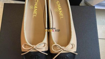 #해피 샤넬 CHANEL 발레리나 투톤 플랫슈즈 검수사진✔ ☆☆☆☆☆