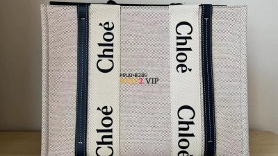 #신공장 끌로에 Chloe 우디백 린네 캔버스 토트백 미듐 CHC22AS383I26 90U 검수사진✔ ☆☆☆☆☆