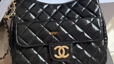 #신공장 샤넬 CHANEL 23C 포켓 체인 고양이(야옹이) 호보백 미듐 AS3690 SIZE 21.5*22.5*7cm 검수사진✔ ☆☆☆☆☆