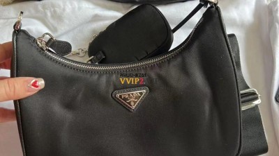 프라다 PRADA 리에디션 2005 테수토 체인 스트랩 호보백 1BH204 검수사진✔ ☆☆☆☆☆ #신공장