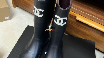 #폭스 샤넬 CHANEL CC로고 카우초코 러버 하이 레인부츠 G39620 SIZE 35~40 검수사진✔ ☆☆☆☆☆