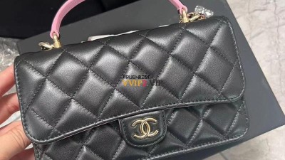 샤넬 CHANEL 클래식 탑핸들 폰홀더 블랙&핑크 AP3226 검수사진✔ ☆☆☆☆☆ #단풍샵