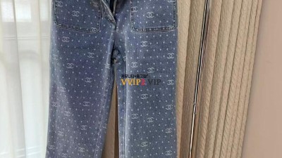 샤넬 CHANEL 23P CC로고 라이트 블루 포켓 데님 청바지 팬츠 P74503 검수사진✔ ☆☆☆☆☆