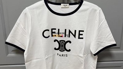 셀린느 CELINE 트리오페 코튼 저지 여성 클래식 반팔 티셔츠 01NB 2X872671Q 01NB SIZE XS S M L 검수사진 ☆☆☆☆☆