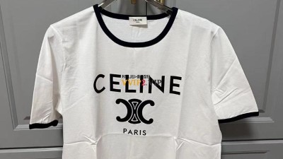 셀린느 CELINE 트리오페 코튼 저지 여성 클래식 반팔 티셔츠 01NB 2X872671Q 01NB SIZE XS S M L 검수사진 ☆☆☆☆☆