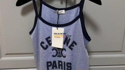 셀린느 Celine 23ss 여성 민소매 탱크 탑 나시 2X89D485F.07BQ 검수사진 ☆☆☆☆☆