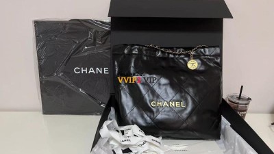 샤넬 CHANEL 22백 투투백 블랙 금장 미듐 AS3261 39x42x8cm 검수사진 ☆☆☆☆☆ #지존샵