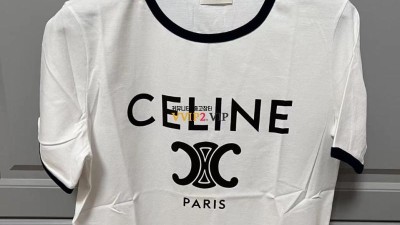 셀린느 CELINE 트리오페 코튼 저지 여성 클래식 반팔 티셔츠 01NB 2X872671Q 01NB SIZE XS S M L 검수사진 ☆☆☆☆☆