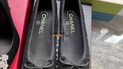 샤넬 CHANEL 트위드 발레리나 플랫슈즈 검수사진 ☆☆☆☆☆ #해피샵