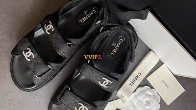 샤넬 CHANEL CC로고 패브릭 벨크로 샌들 G31848 검수사진 ☆☆☆☆☆