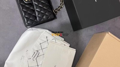 샤넬 CHANEL 클래식 미디움 클미 램스킨 플랩백 블랙 금장 A01112 검수사진 #지존샵