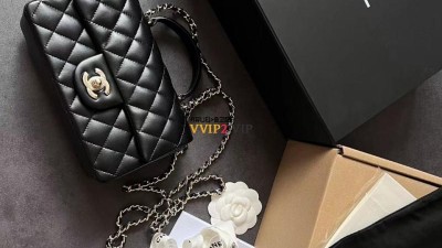 샤넬 CHANEL 뉴미니 램스킨 샴페인골드 탑핸들 플랩백 AS2431 검수사진 ☆☆☆☆☆ #지존샵