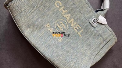 샤넬 CHANEL 23S 빈티지 데님 도빌백 쇼핑백 스몰 AS3351 검수사진 ☆☆☆☆☆ #신공장