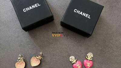 샤넬 CHANEL CC로고 하트 드롭 핑크 샴페인골드 이어링 귀걸이 ABA403B 검수사진 ☆☆☆☆☆ #신공장