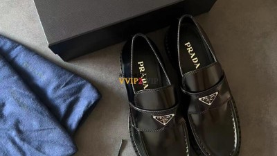 프라다 PRADA 삼각로고 브러시드 2DE127 055 F002 남성 로퍼 SIZE 39 40 41 42 43 44 검수사진 ☆☆☆☆☆