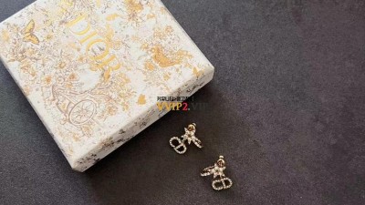 디올 DIOR 디 룬 귀걸이 이어링 로고 별 클레어 루네 E1099CDCY 검수사진 ☆☆☆☆☆ #신공장