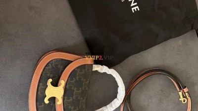 셀린느 CELINE 트리오페 탑핸들 베사체백 미니 탄 10K502EWU04LU 검수사진 ☆☆☆☆☆ #신공장