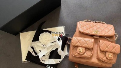샤넬 CHANEL 23P 듀마 투포켓 백팩 미듐 AS3860 검수사진 ☆☆☆☆☆ #신공장