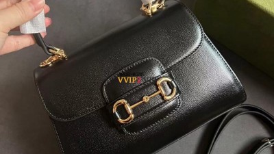 구찌 GUCCI 홀스빗 1955 탑핸들 미니 블랙 703848 검수사진 ☆☆☆☆☆