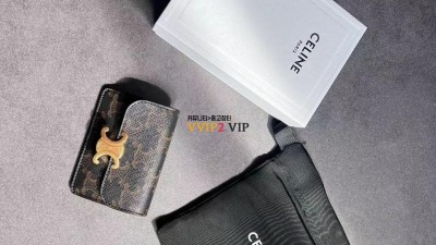 셀린느 CELINE 트리오페 캔버스 탄 카드홀더 카드지갑 10I582CPJ 04LU 검수사진 ☆☆☆☆☆ #VVIP공장