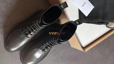 셀린느 CELINE 트리오페 스터드 이니셜 레이스업 벌키 부츠 346293579C SIZE 35~40 검수사진 ☆☆☆☆☆ #해피샵