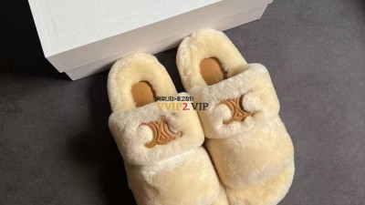 셀린느 CELINE 트리오페 시어링 퍼 슬리퍼 샌들 343553563C 02BG 검수사진 ☆☆☆☆☆