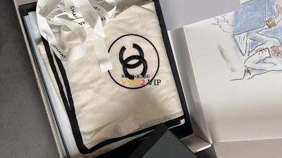 샤넬 CHANEL CC로고 캐시미어 실크 스톨 제니 머플러 블랙/화이트 A52032 검수사진 ☆☆☆☆☆