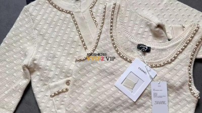 샤넬 CHANEL CC 23B 체인 캐시미어 가디건 SIZE 36 38 40 # 카슈미르 캐시미어 + 옆라인 손바느질 검수사진 ☆☆☆☆☆