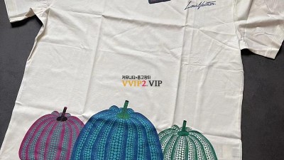 루이비통 LOUIS VUITTON LV X 쿠사마야요이 펌킨 프린트 반팔티셔츠 1AB74Z 검수사진 ☆☆☆☆☆