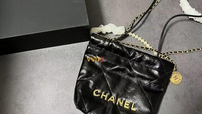 샤넬 CHANEL 22백 투투백 미니 진주 블랙 금장 AS3980 검수사진 ☆☆☆☆☆ #vvip공장