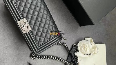 샤넬 CHANEL 보이백 미듐 캐비어 블랙 빈티지은장 A67086 검수사진 ☆☆☆☆☆ #vvip공장