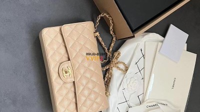 샤넬 CHANEL 클래식 미듐 클미 베이지 캐비어 A01112 검수사진 ☆☆☆☆☆ #지존샵