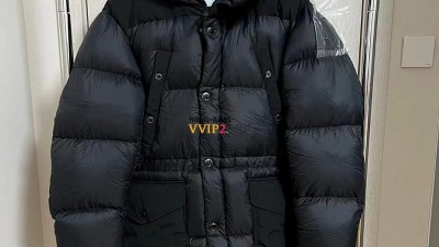 버버리 BURBERRY 23SS 로고 아플리케 다운 패딩 8043845 SIZE XS S M L XL ※그레이 오리털 80% + 울 캐시미어 혼방 퍼 칼라 검수사진 ☆☆☆☆☆ #vvip공장