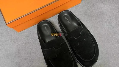 에르메스 HERMES 고 뮬 스웨이드 블랙 검수사진 ☆☆☆☆☆