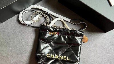 샤넬 CHANEL 진주 22백 미니 블랙 금장 AS3980 검수사진 ☆☆☆☆☆ #vvip공장