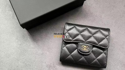 샤넬 CHANEL 클래식 CC로고 캐비어 플랩 반지갑 블랙 금장 AP0231 검수사진 ☆☆☆☆☆ #티무역