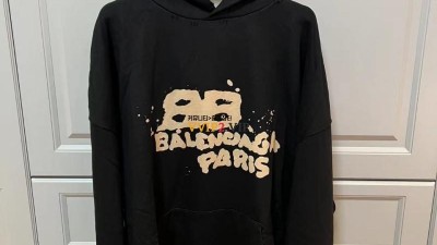 발렌시아가 BALENCIAGA 620973 TNVQ1 1059 드로우 BB프린팅 후드티셔츠 SIZE XXS XS S M 검수사진 ☆☆☆☆☆ #터비에빵