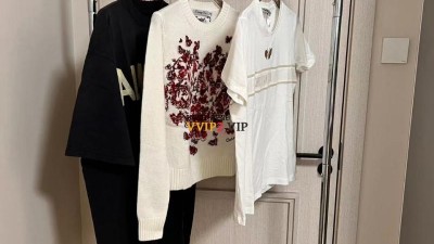 디올 DIOR 버터플라이 레드 자수 캐시미어 스웨터 SIZE 36 38 40 검수사진 ☆☆☆☆☆ #타지아