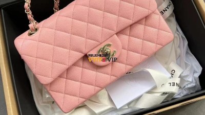 샤넬 CHANEL 클래식 스몰 클스 핑크 캐비어 플랩백 샴페인골드 A01113 SIZE 23cm 검수사진 ☆☆☆☆☆ #지존샵