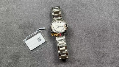 까르띠에 Cartier 발롱 블루 드 까르띠에 워치 W69010Z4 @ 28MM 스위스 쿼츠 무브먼트 ☆☆☆☆☆ #신공장