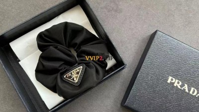프라다 PRADA 리나일론 로고 헤어밴드 스크런치 헤어슈슈 곱창 머리끈 1IF015 검수사진 ☆☆☆☆☆ #vvip공장