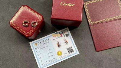까르띠에 Cartier 트리니티 이어링 귀걸이 80083221 검수사진 ☆☆☆☆☆ #18k+다이아몬드비밀공방