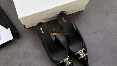 셀린느 CELINE 24C 알마 트리오페 슬링백 로우힐 블랙 356834371C SIZE 35~39 검수사진 ☆☆☆☆☆
